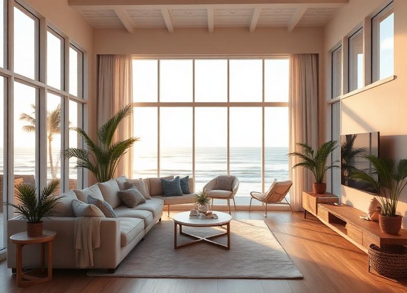 Naples coastal living room